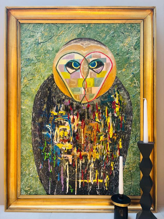 💫 „Picasso Inspired – The Bodyguard Owl“ | Kraft & Mystik i (Neuf (Voir ...