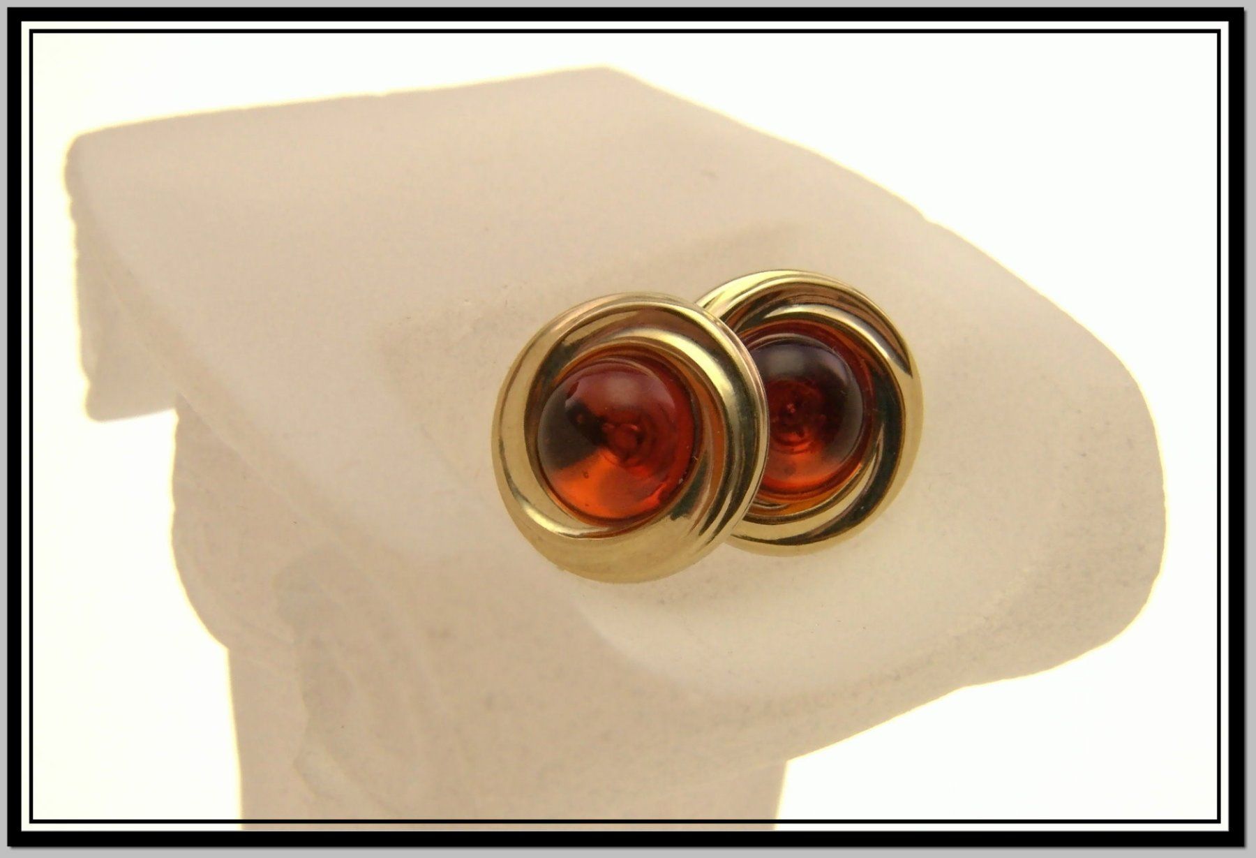 Orecchini pendenti & Orecchini a lobo: antiker 333 Gold - Ohrstecker Bernstein – Nuovo e nell'imballaggio originale da Schmitten FR venduto da la_luna_blue 1