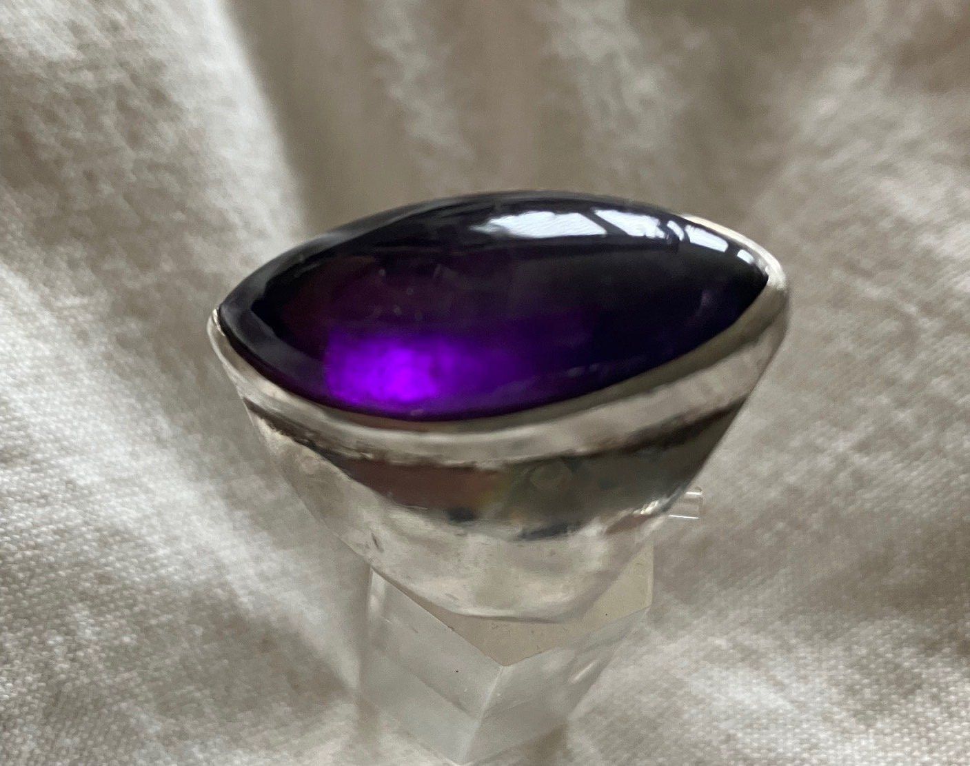 Ringe: wundervoller Amethistring! 3cm Stein – Gebraucht aus Zürich von aannnnaa48 2