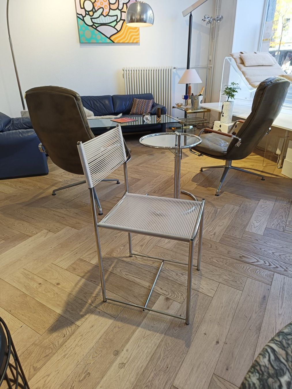 Alias Stühle: 3er set Spaghetti chair Alias silber und transparent – Gebraucht aus Zürich von style-and-design.zh 2