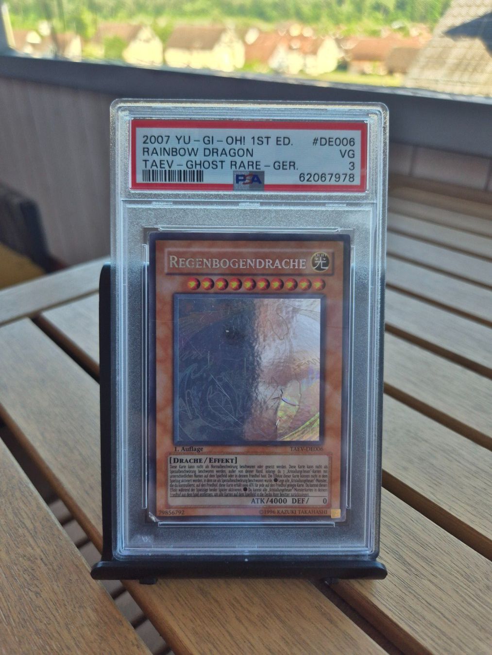 Yugioh Sammelbilder & Trading cards: Yu-Gi-Oh! 1st Ed. Regenbogen Drache - TAEV -Ghost Rare DE006 – Gebraucht aus Neftenbach von fuschetto1072 4