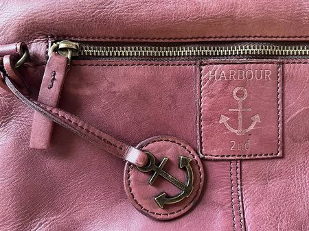 Ledertasche - aubergine, variierbar
