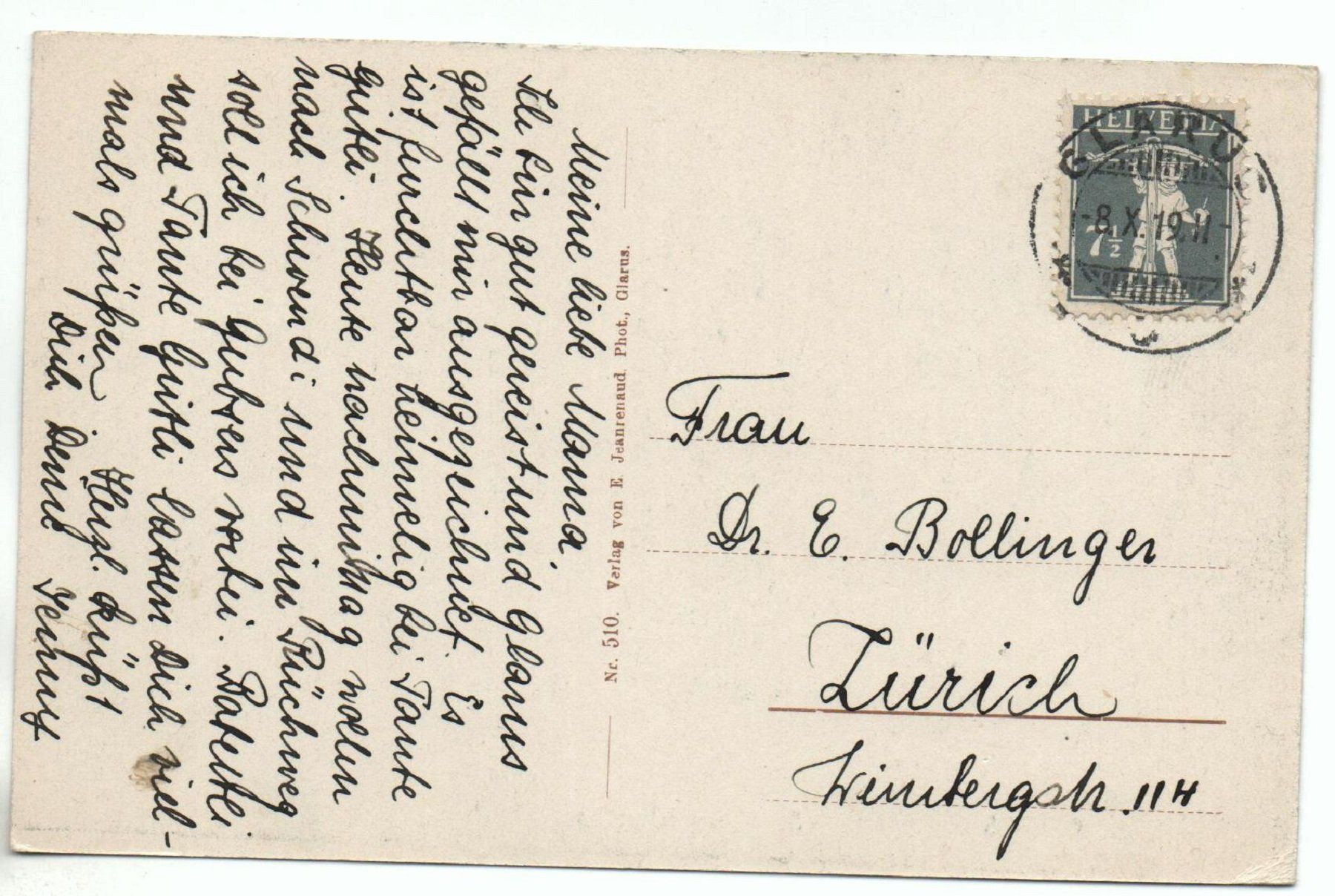 Cartes postales: GLARUS St. Michaelskapelle – D'occasion à Jona par philajona 1