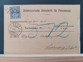 SG, Lichtensteig, Zeitschrift für Forstwesen, 1901