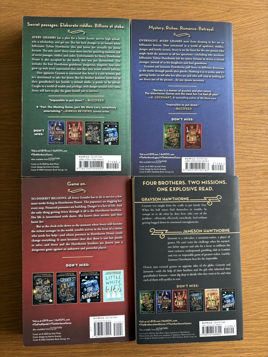 Libri: Jennifer Lynn Barnes - The inheritance Games ENGLISCH – Usato da Basel venduto da mon_7pfq 6