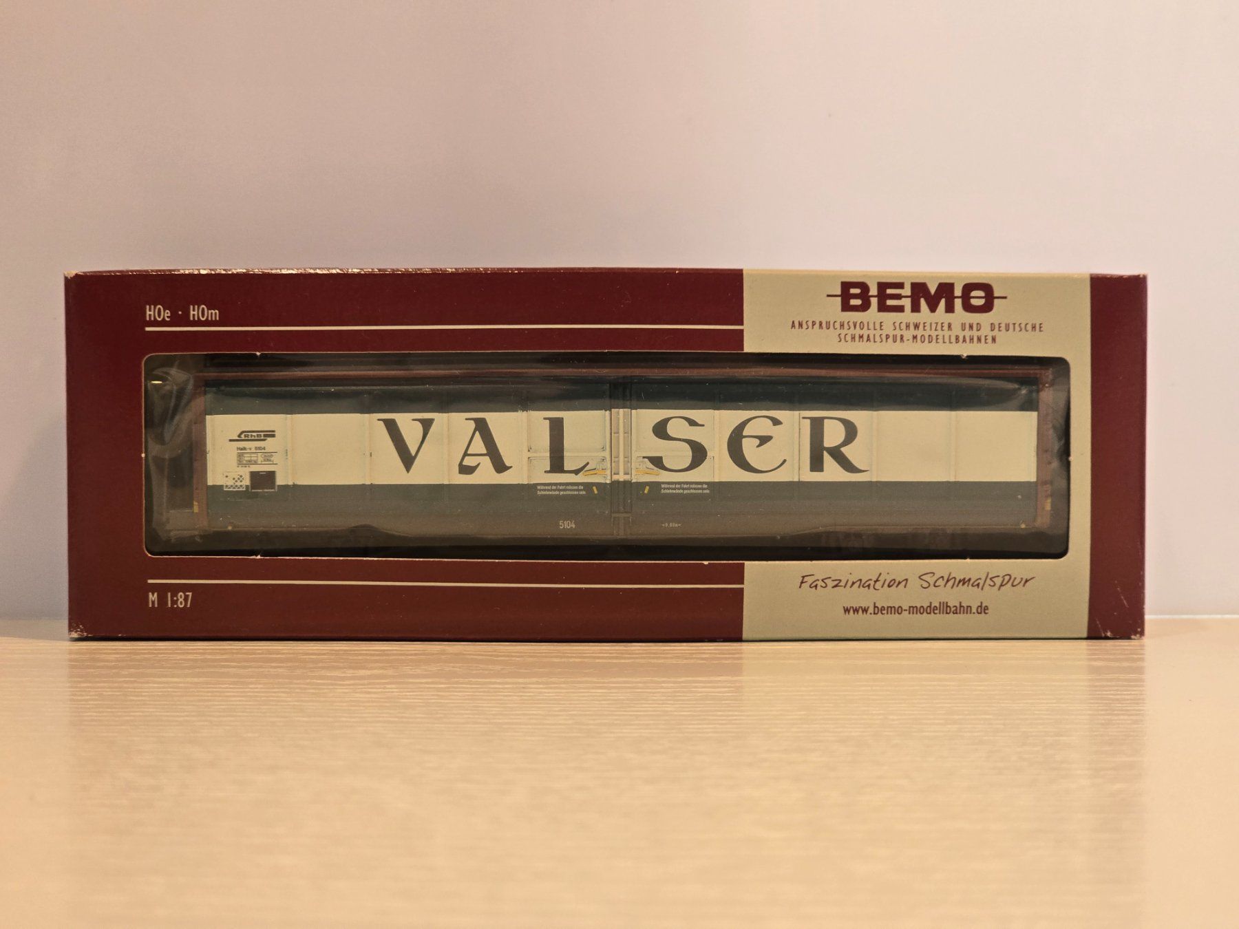 Bemo Modellini di ferrovie: Bemo, 2278124, RhB, Schiebewandwagen, Valser, Neu – Nuovo e nell'imballaggio originale da Kloten venduto da Nicola2