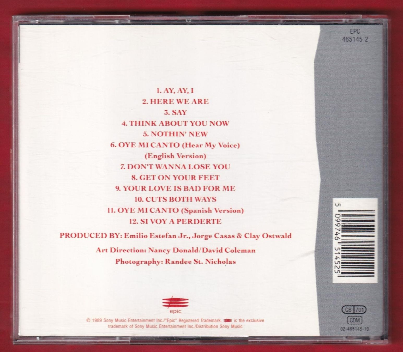 CD: Gloria Estefan - Cuts Both Ways (CD) – Usato da Zürich venduto da Pfluftl2000 1