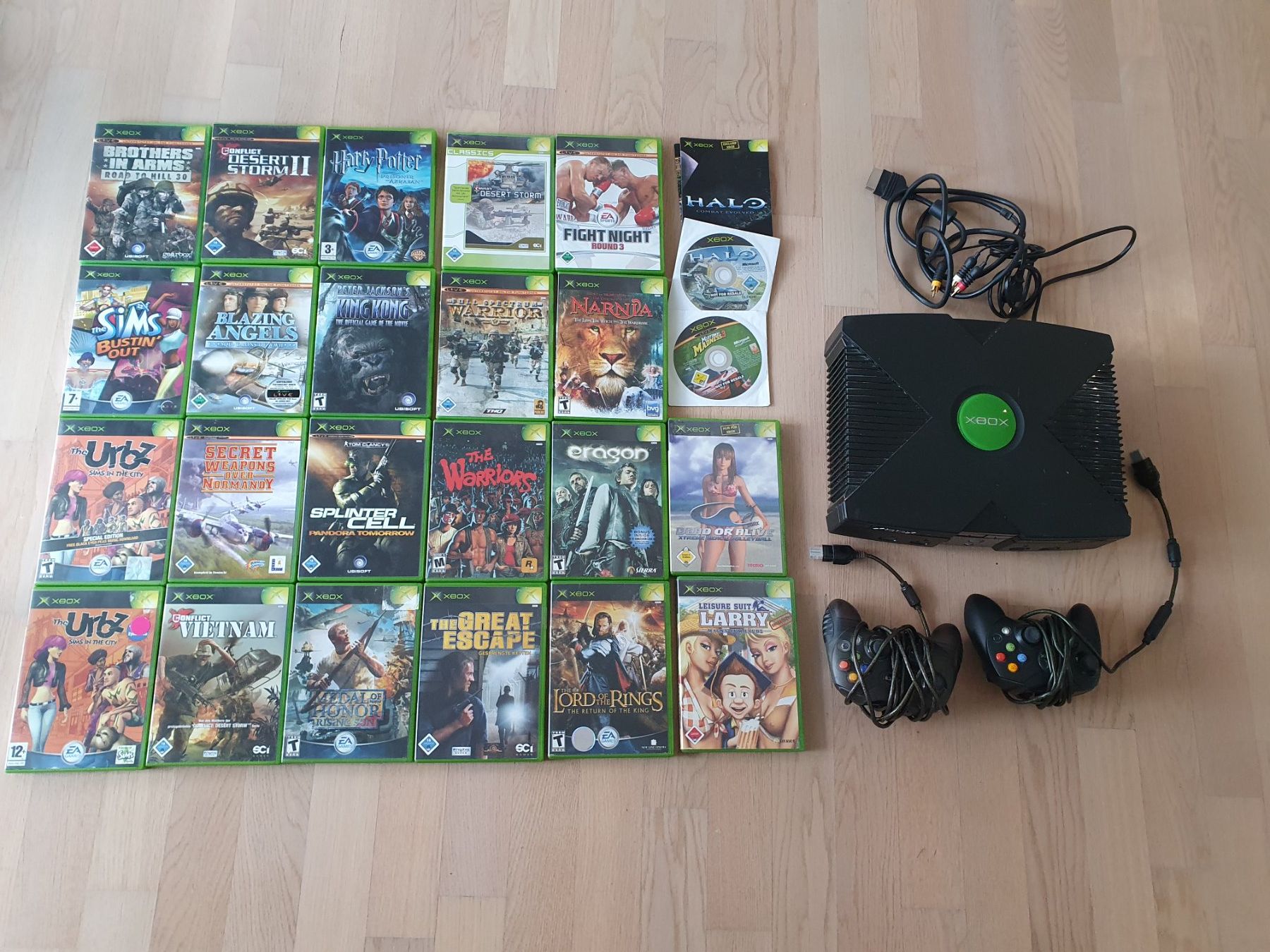 Microsoft Konsolen: XBOX Classic mit 2 Controller und 24 Games – Gebraucht aus Thalheim an der Thur von Bae90