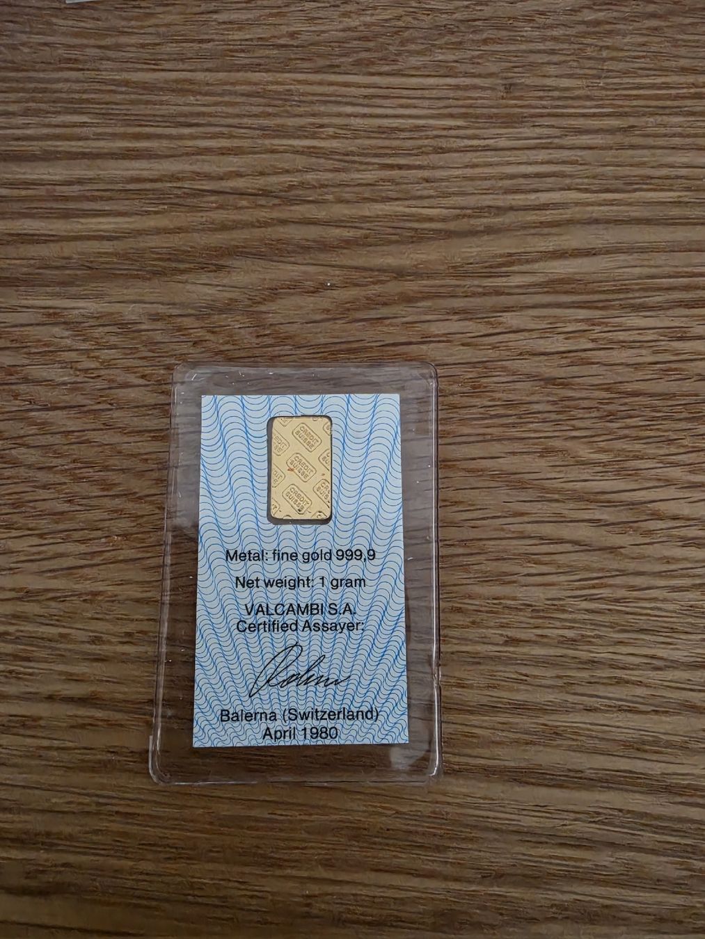 Métaux précieux: 1g Goldbarren – D'occasion à Sursee par YellowBlack 1