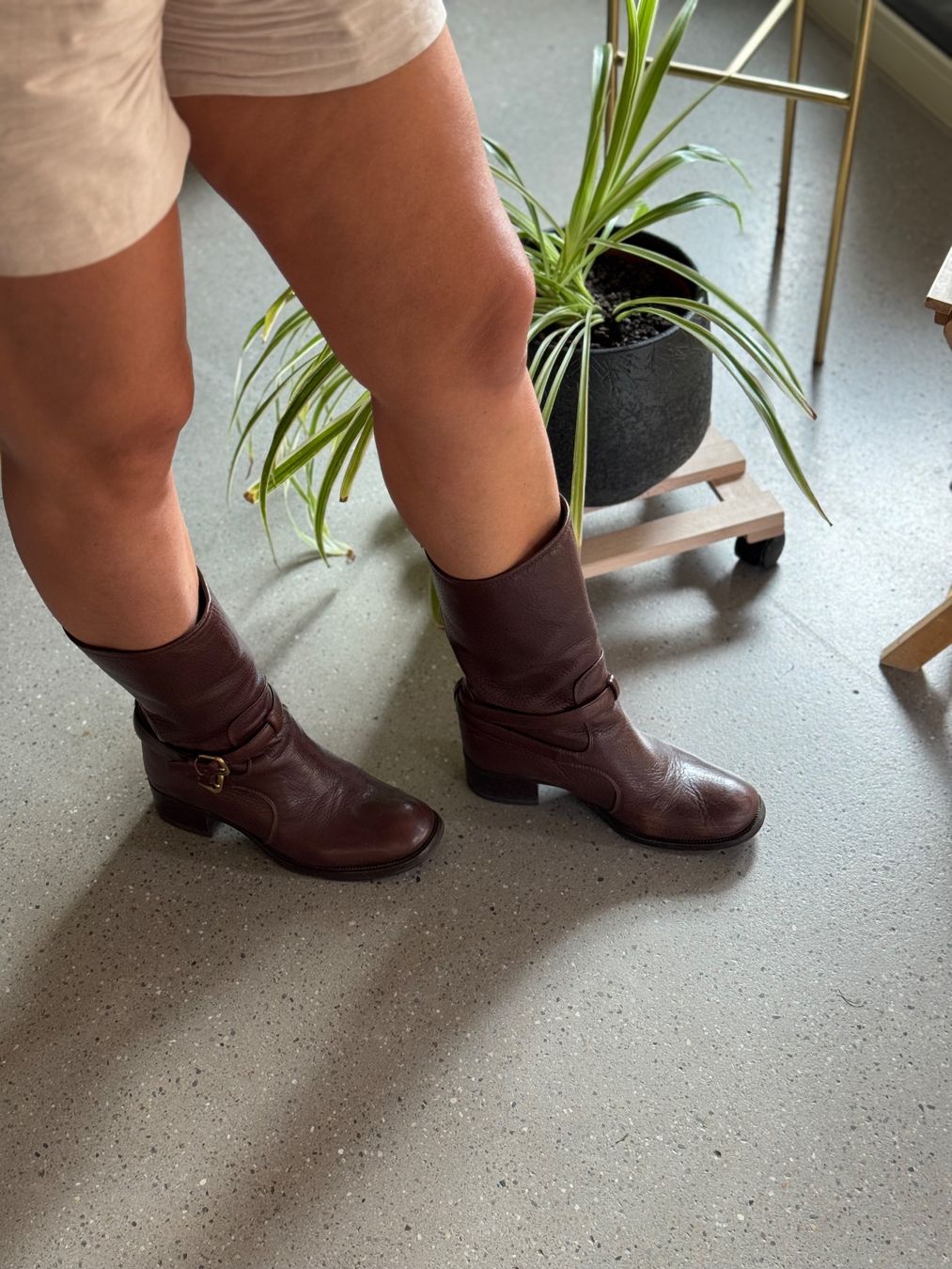 Prada Scarpe da donna: Prada Stiefeletten Leder braun Grösse 38.5 – Usato da Zürich venduto da Schmusnik 1