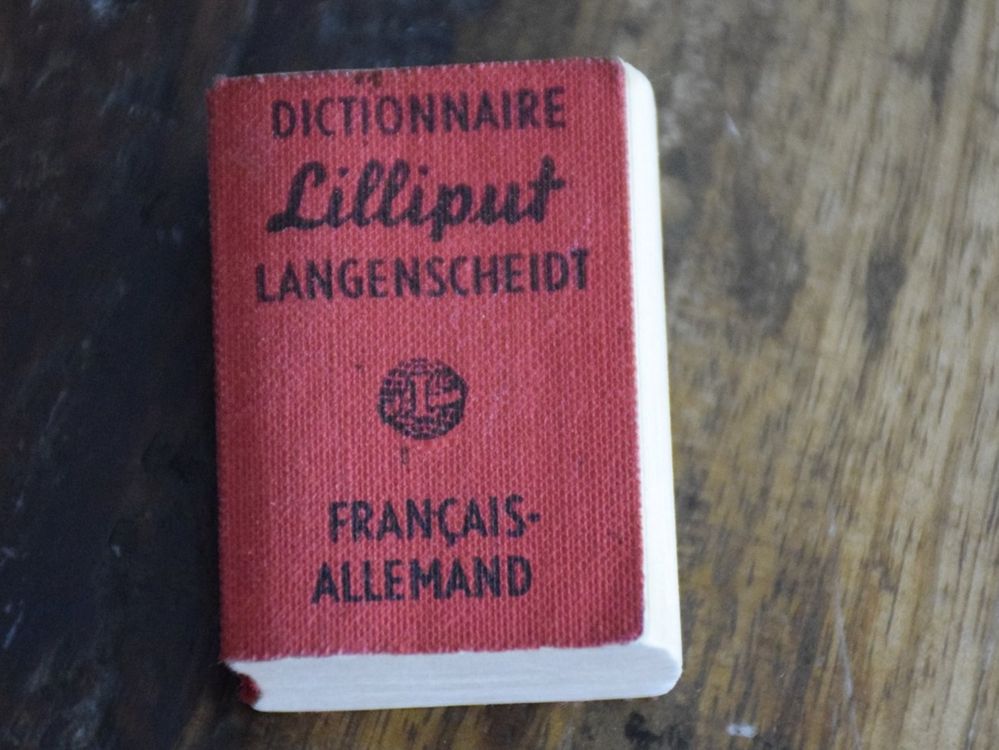 LILIPUT MIniatur Dictionnaire Langenscheidt FR/Allemand | Kaufen Auf ...