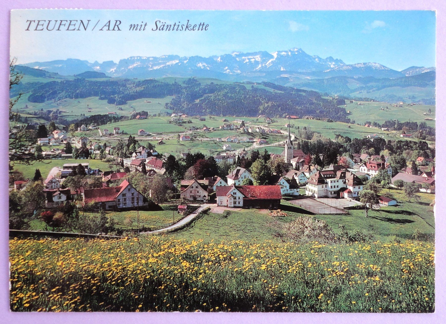 Cartoline postali: Teufen/AR mit Säntiskette – Usato da Fétigny venduto da Billy2miny