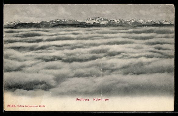 Cartoline postali: AK Uetliberg, Nebelmeer – Usato da Berlin venduto da bartko-reher