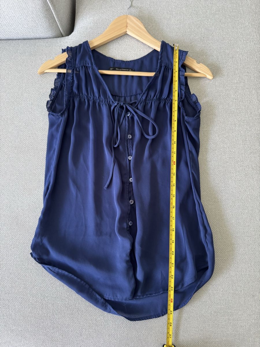 Zara Top: Blaue Bluse von Zara, S – Usato da Granges VS venduto da rvn 4