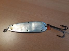 Alte antike vintage Lemax Perlmuttspange länge 105mm