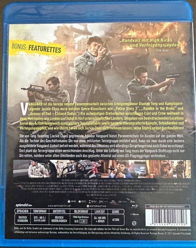 Tutti i DVDs: Jackie Chan Vanguard Elite Special Force Top! – Usato da Beringen venduto da Mantafisch1 1