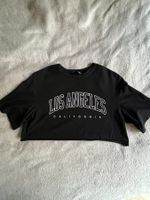 T-shirt crop top noir SHEIN, taille S