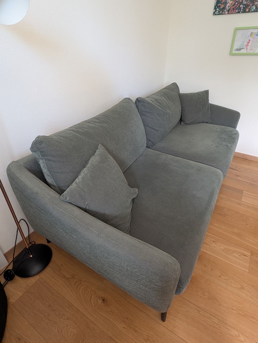 Livique Divani: Sofa Cord grün 3-Sitzer  – Usato da Zürich venduto da A2012Z 4