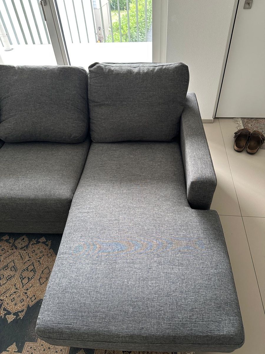 Sofas: Maisons du Monde Ecksofa Philadelphie Stoff 3/4-sitzig grau – Gebraucht aus Basel von romaeasmil 6