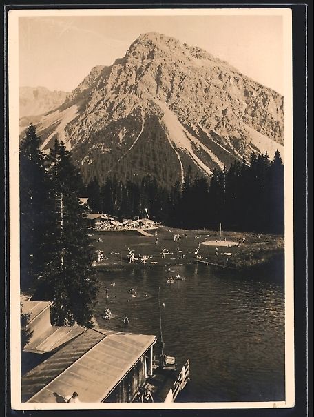Cartoline postali: AK Arosa, Strandbad – Usato da Berlin venduto da bartko-reher