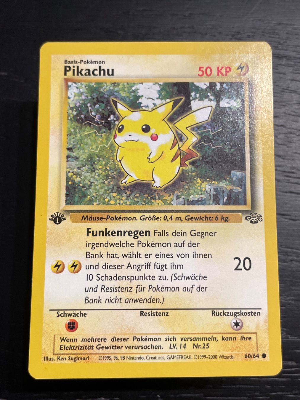 Pokémon Cartes à collectionner: Pokemon Pikachu 60/64 jungle 1. edition – D'occasion à Hugelshofen par Suimosa
