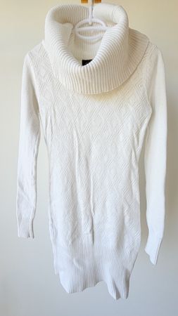 Damen Strickkleid weiss Grösse S