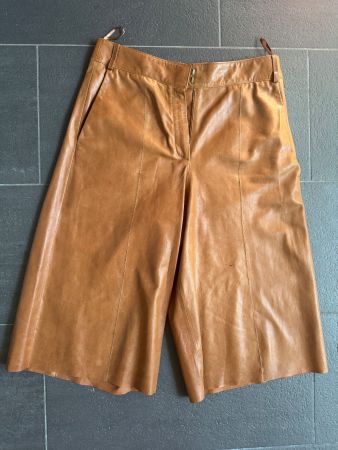Schicke Leder Culotte Cognac beste Qualität NEW für Herbst