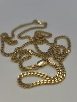 Massiv 18 Karat 750 Gold Kette 61cm Lang.