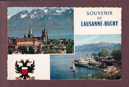 Souvenir de LAUSANNE - Ouchy - Bateaux CGN - 1966