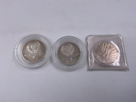 3 mal CCCP Münzen