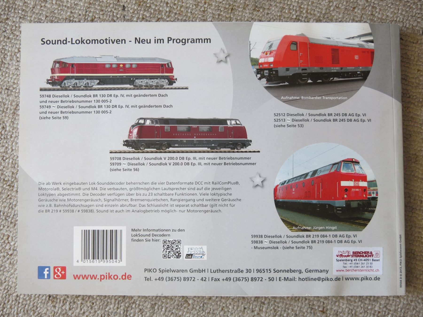 Zeitschriften & Magazine: PIKO Katalog 2014 Modellbahnen – Gebraucht aus Birsfelden von myshop 2