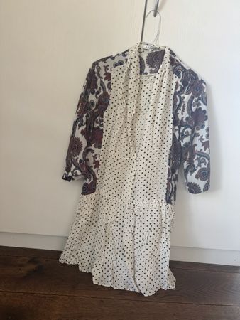 Sandro - Silkdress - Size 1- Flowy Polka Dot