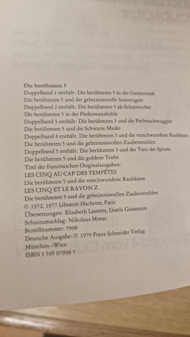 Livres: Die berühmten 5, Doppelband 4. 1979 – D'occasion à Weisslingen par and-lo73 1