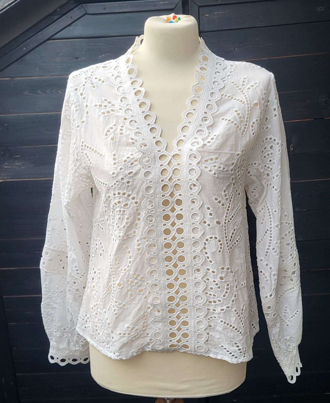 Blusen: Blouse blanche en coton – Neu und originalverpackt aus Fribourg von VictoriaShop7 1