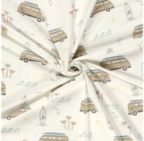 Baumwolljersey Surfausflug creme
