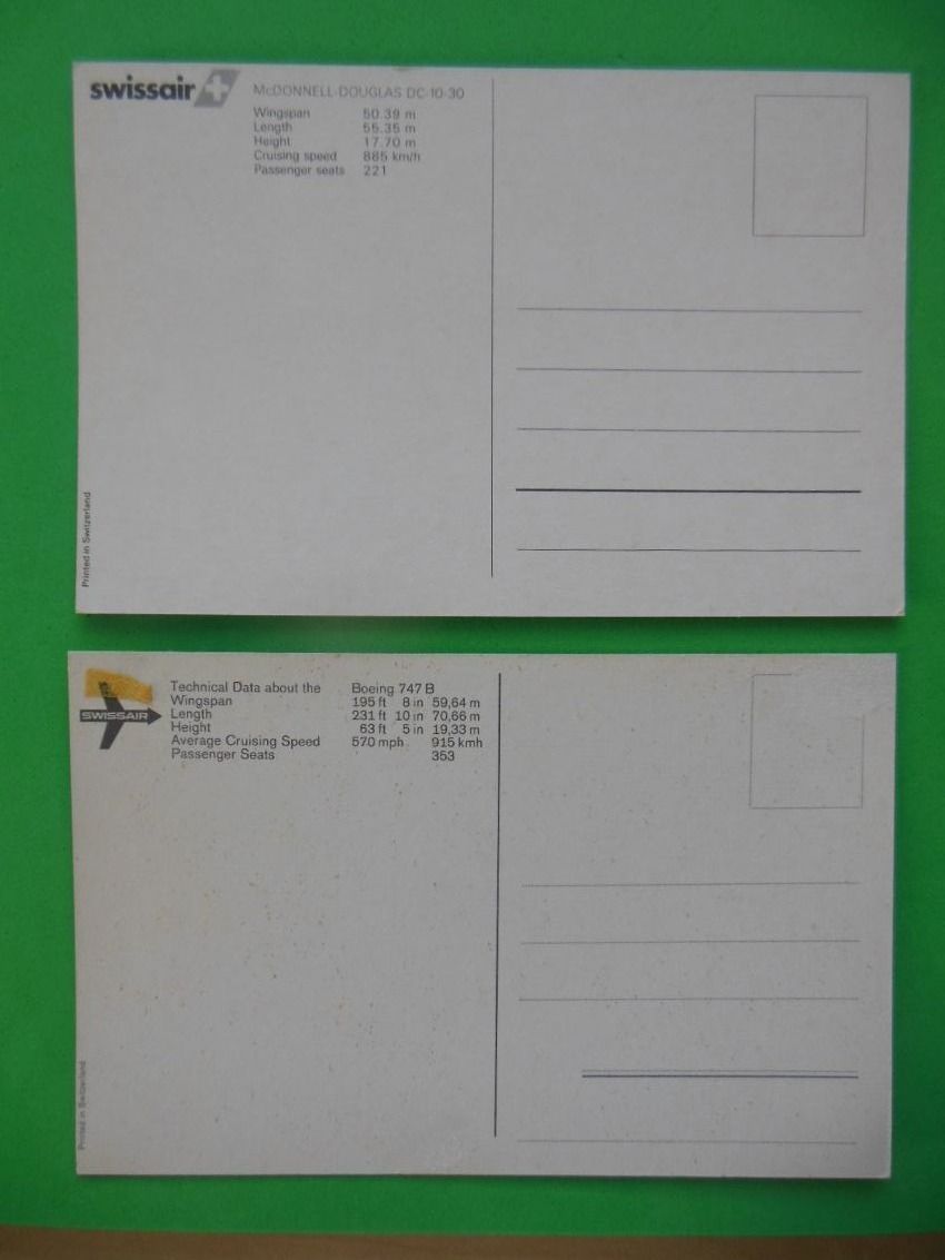 Cartoline postali: Swissair – Usato da Zwillikon venduto da Boban69 1