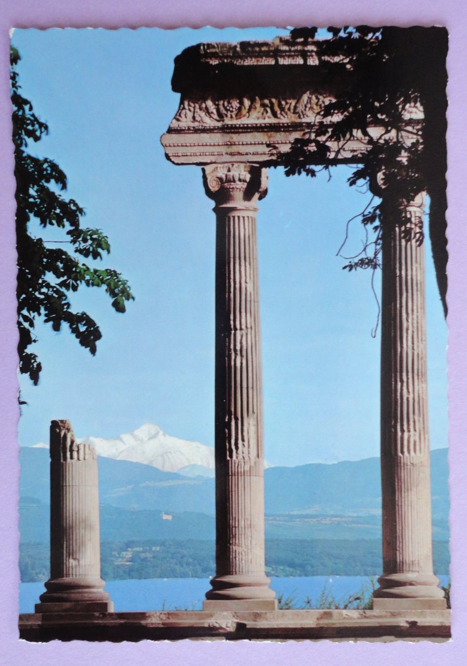Cartoline postali: Nyon, Le Colonnes Romaines – Usato da Fétigny venduto da Billy2miny