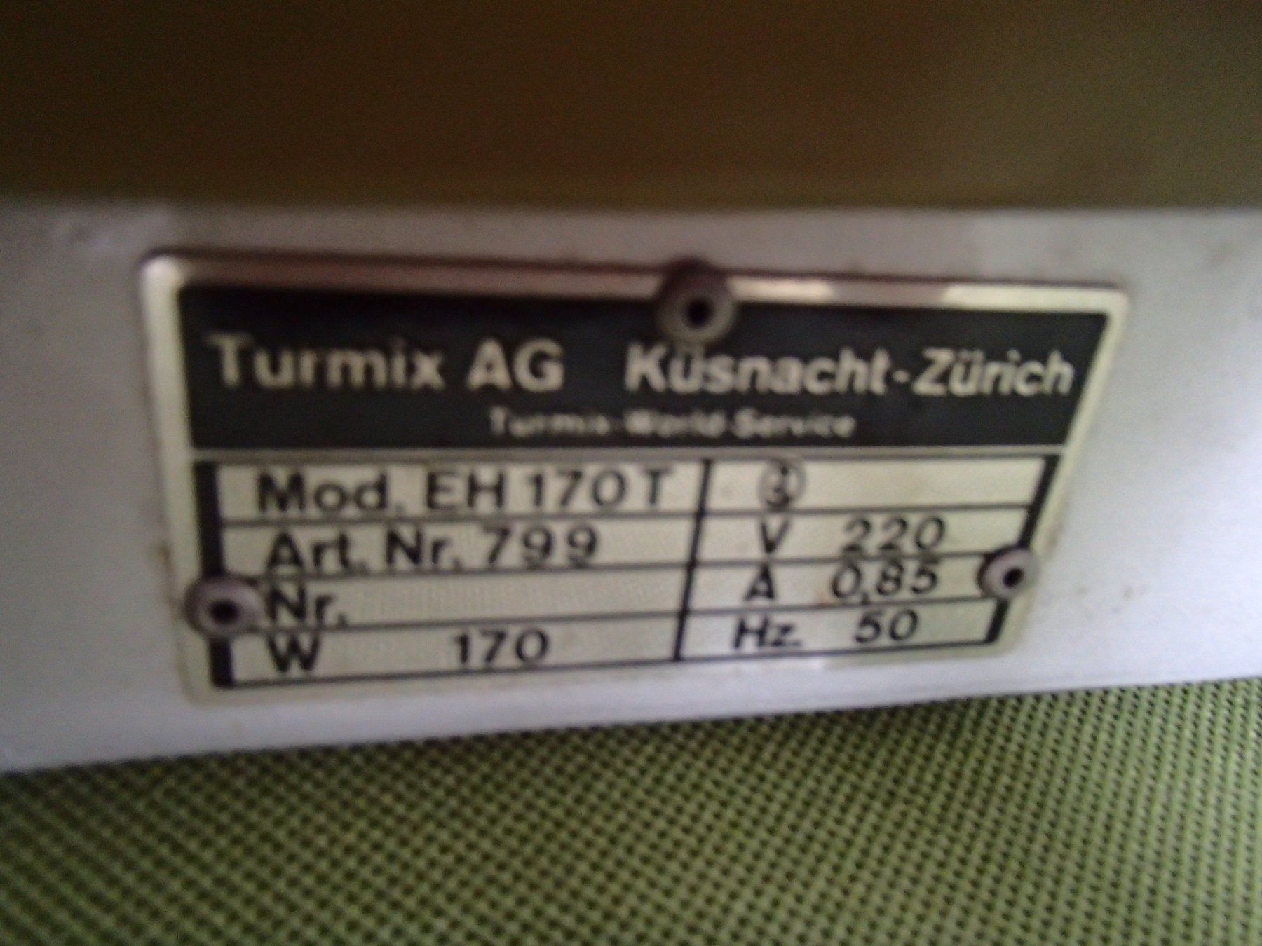 Turmix Elettrodomestici da cucina: TURMIX Aufschnittmaschine für Fleisch ect. – Usato da Schöfflisdorf venduto da pullux 5