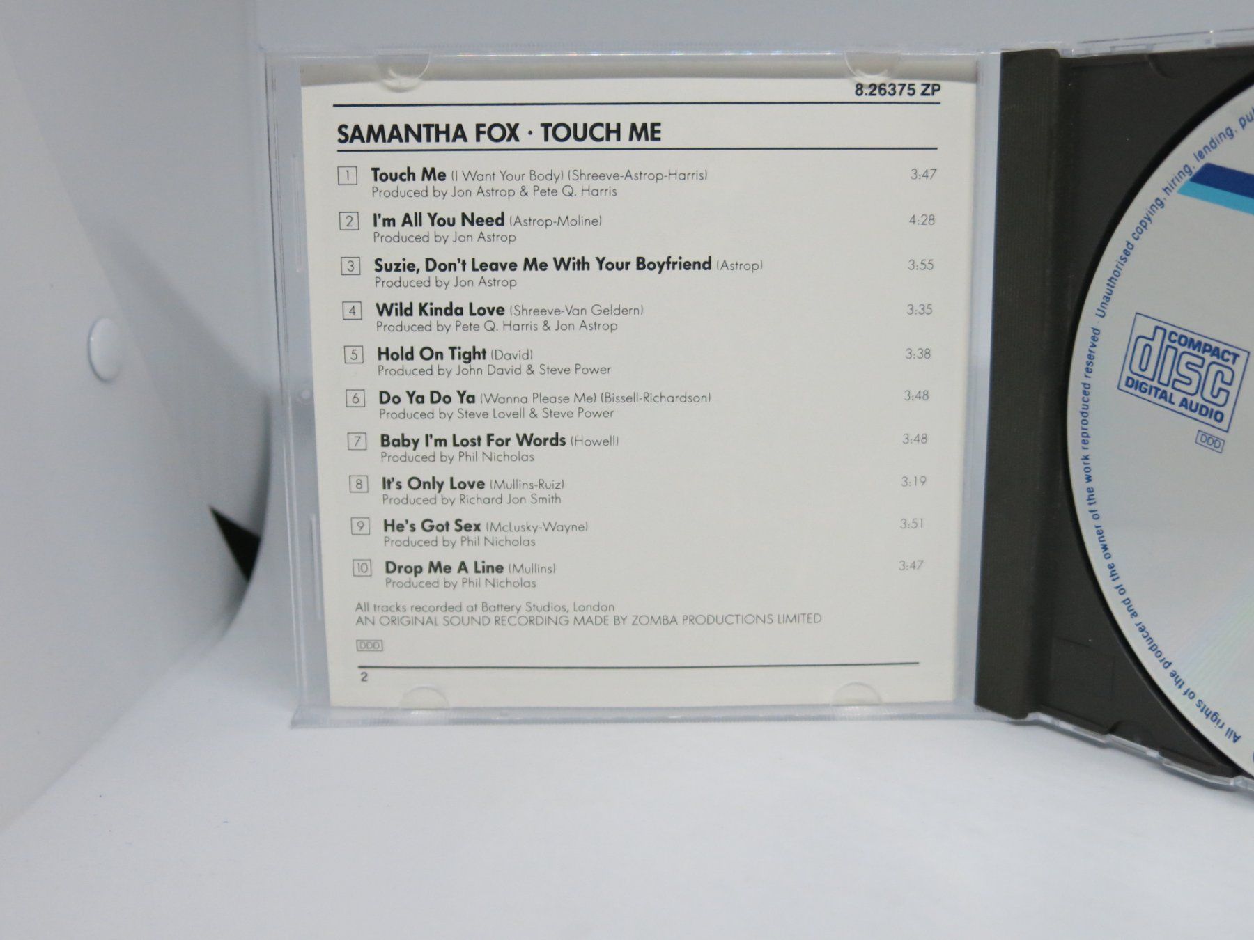 CDs: CD: Samantha Fox - Touch Me – Gebraucht aus Ernetschwil von  2