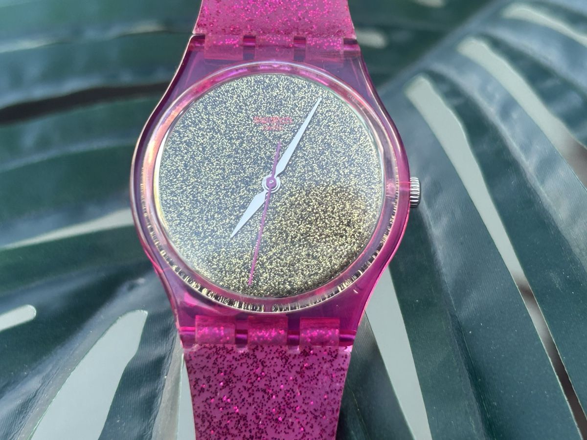 Swatch Orologi: Swatch Uhr, Gent pink- gold – Usato da Möhlin venduto da seerose6
