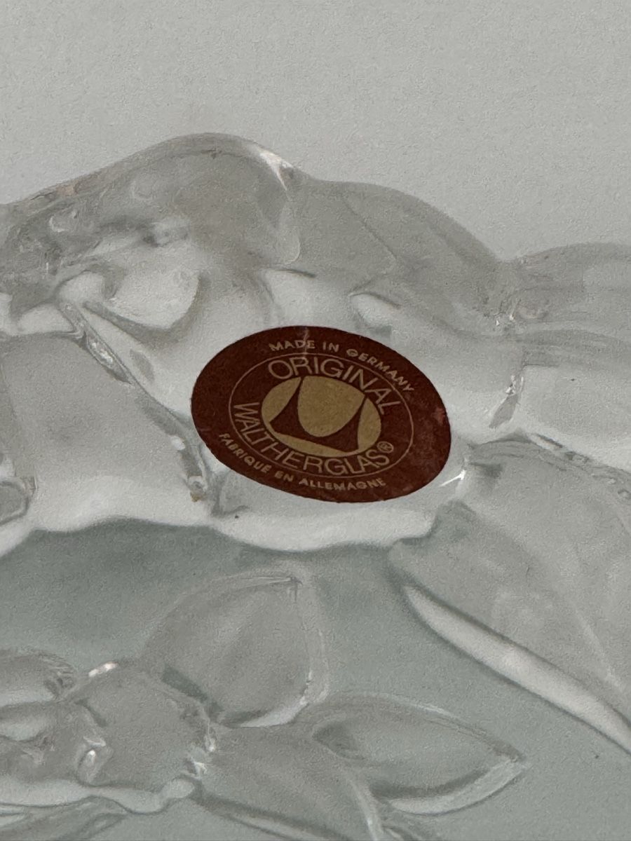 Vasi & Recipienti: Vase Waltherglas clear rose relief made in Germany – Usato da Thalwil venduto da 0041angel 1