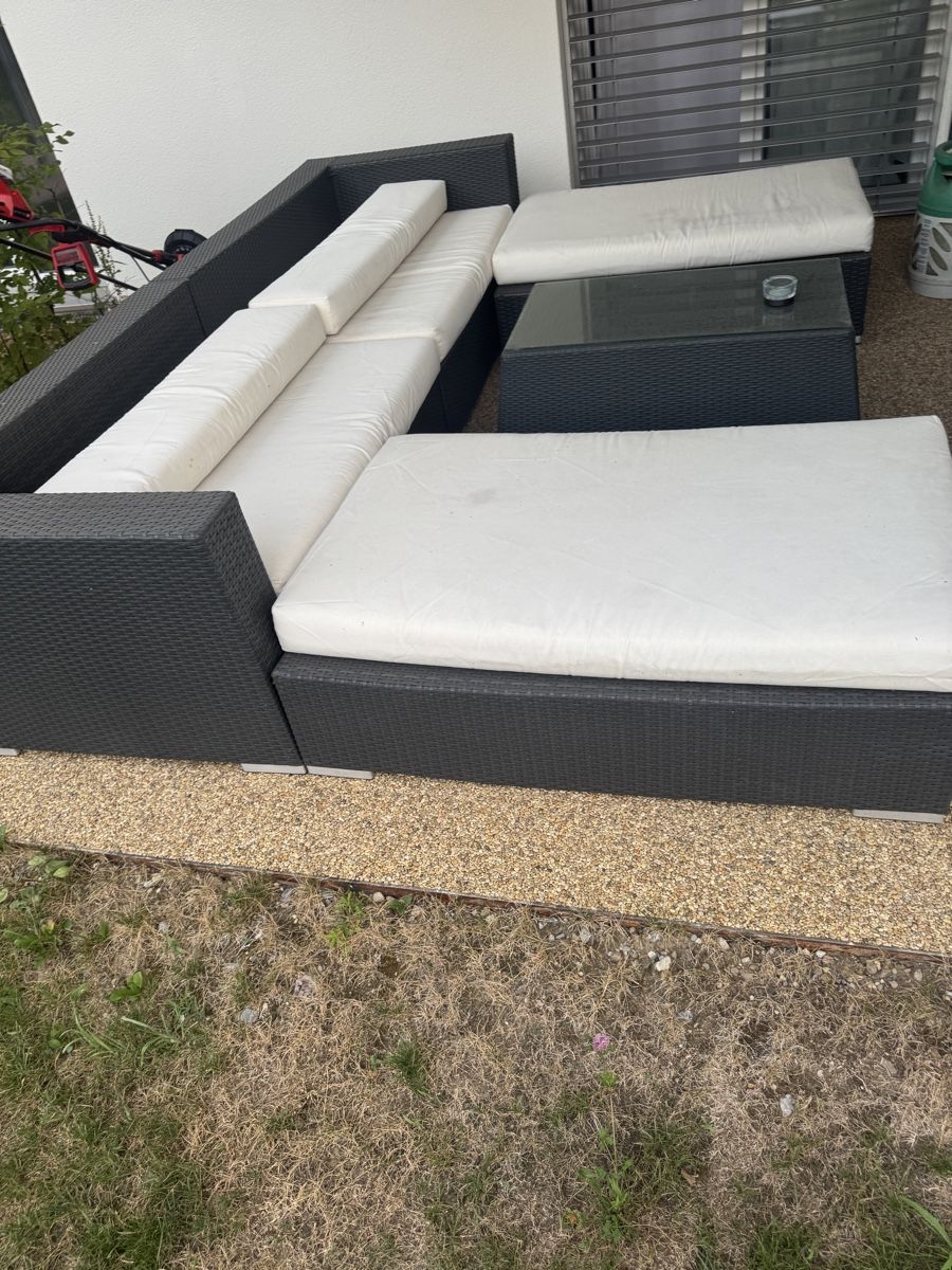 Divani: Polyrattan-Gartenlounge – Usato da Schlieren venduto da septassseptass