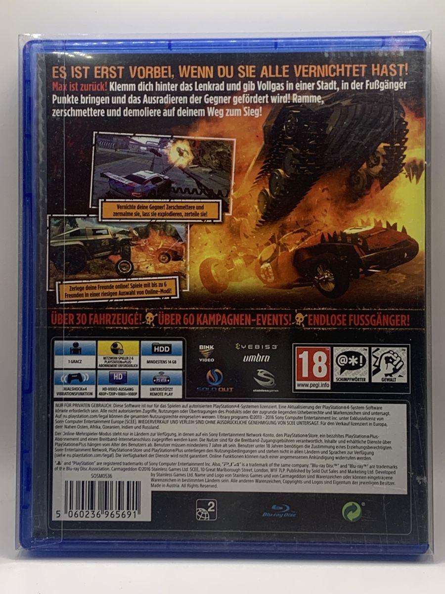 Sony Spiele: Carmageddon Max Damage - PS4 – Gebraucht aus Ostermundigen von RG-Collector 1