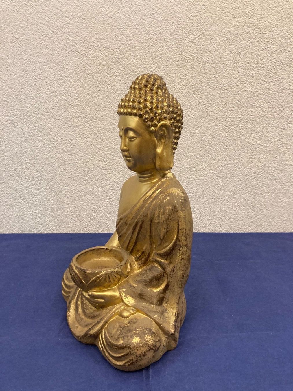 Statuette: Buddha mit Schale aus Ton/Fiberglas – Nuovo e nell'imballaggio originale da Neuenhof venduto da jorogo 6