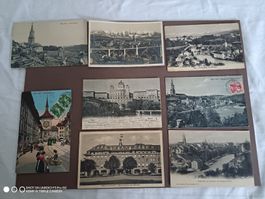 Postkarten Konvolut Stadt Bern mit Ansichten und Stempel 8st