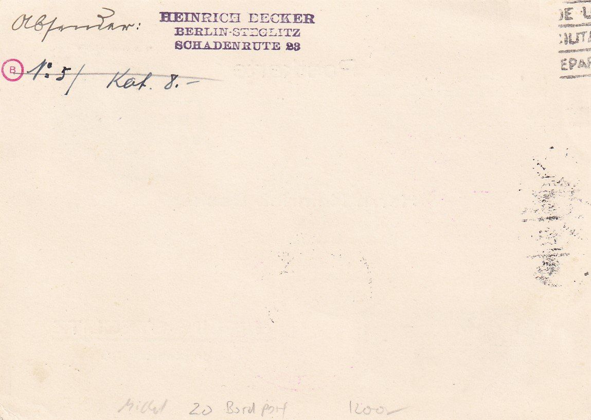 Tutti i francobolli: Graf Zeppelin Mittelmeerfahrt 1929, Bordpost – Usato da Baar venduto da Asmara111 1