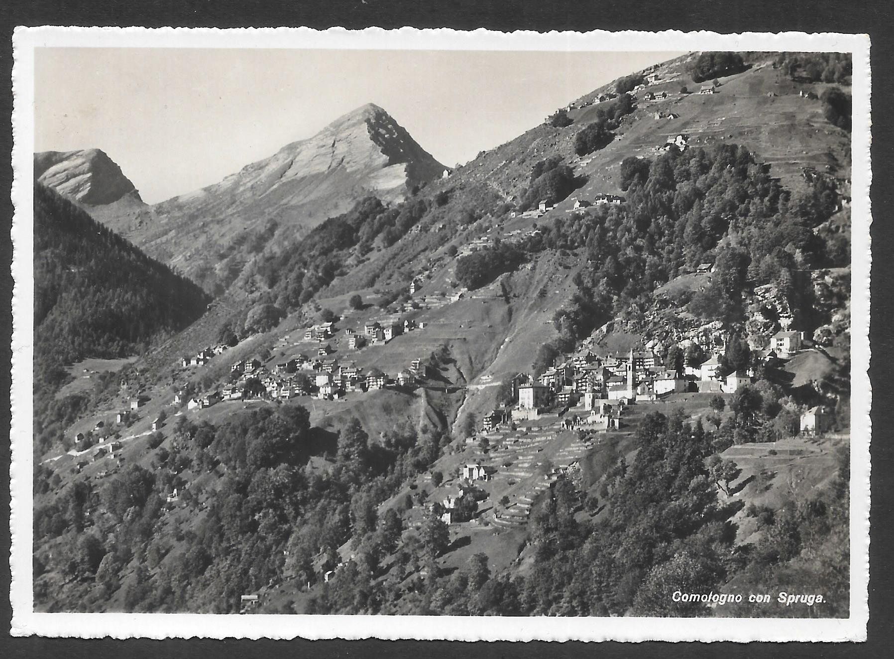 Cartes postales: Comologno con Spruga vista generale – D'occasion à Olten par clotaldi