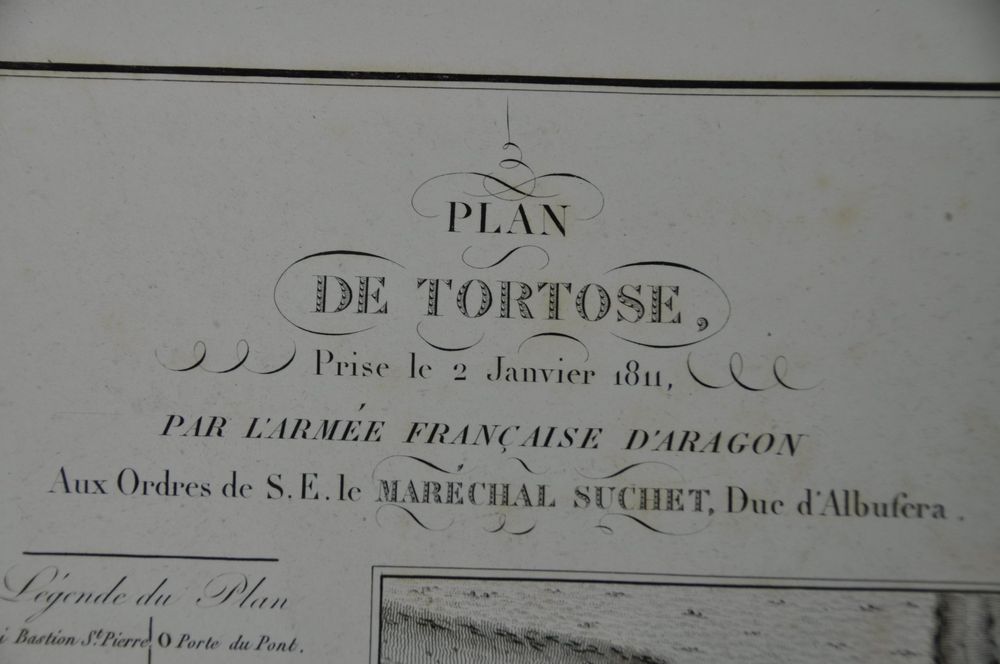 Karte Plan de Tortose, prise le 2 janvier 1811 par l'Armee Kaufen
