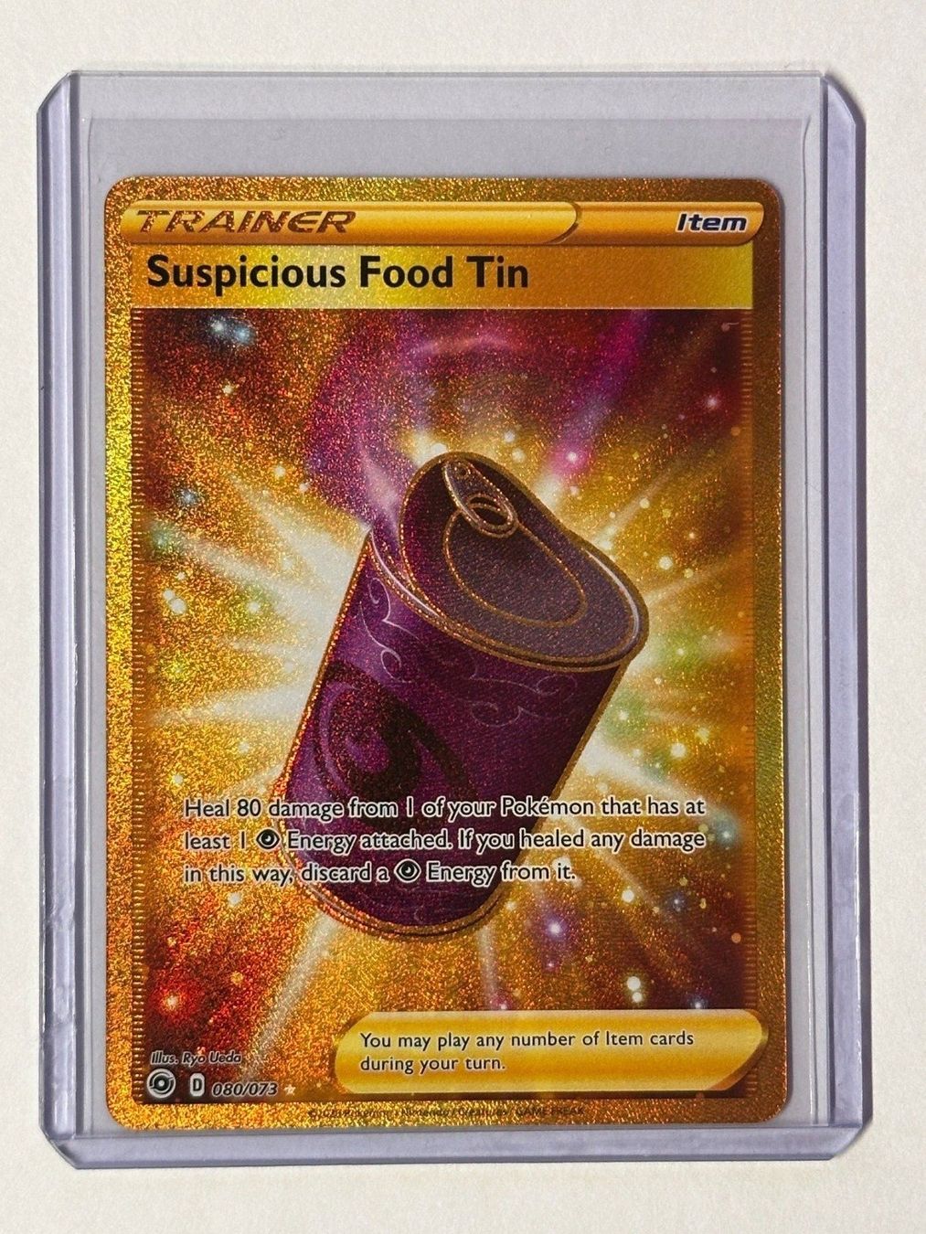 Pokémon Sammelbilder & Trading cards: Pokémon Suspicious Food Tin 080/073 – Neu (gemäss Beschreibung) aus Belp von