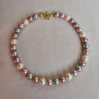 Elegante Vintage Perlenkette mit 925 Silberverschluss